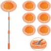 SNNAQSFR 360 Rotatable Adjustable Cleaning Mop - 2022 New Extendable Wall Cleaning Mop, Long Handle Microfiber Spin Mop, Easy Cleaning Spin Mop Head Replacement, Ceiling, Window (with 6 Mop Heads) view 1
