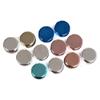 Screw Top Contact Lens Cases, Assorted Shiny Metallic Colors, 6/Pack view 1