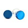 Screw Top Contact Lens Cases, Assorted Shiny Metallic Colors, 6/Pack view 2
