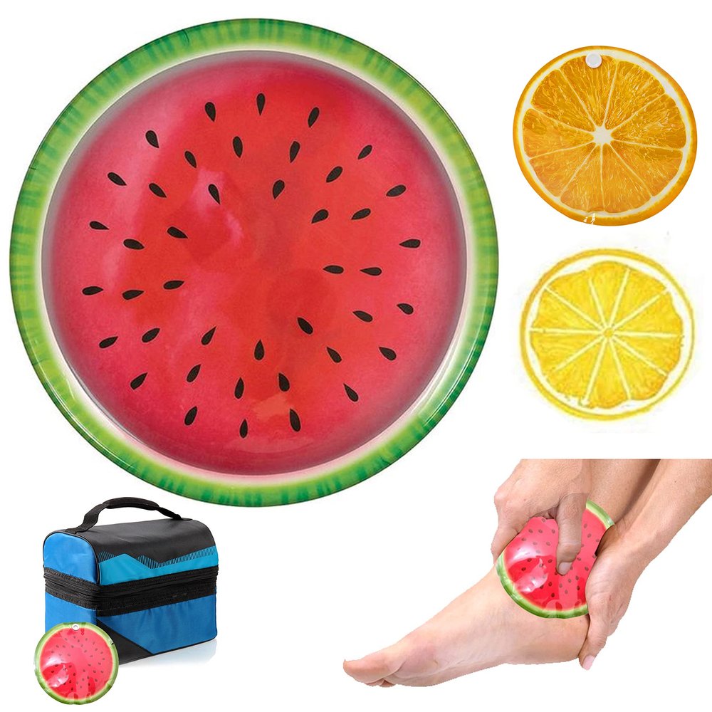 2 Pc Ice Packs Gel Cooler Lunch Box Pain Relief Cold Therapy Kids Care Reusable