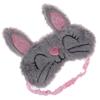 SHERCHPRY Cute Plush Rabbit Eye Cover Sleep Mask Soft Elastic Eye Shade for Adults Breathable Lightweight Design for Restful Sleep Girls and Travel view 1