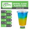 Iced Coffee Go Cups and Lids | Cold Smoothie | Plastic Cups with Lids | 12 oz Cups, 400 Pack | Clear Plastic Disposable Pet Cups | Ideal for Coffee, Parfait, Juice, Soda, Cocktail, Party Cups view 4