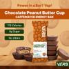 Verb Caffeinated Energy Bars Chocolate Peanut Butter Cup (26g, Pack of 16) 110-Calorie Delicious Energy Bar, Gluten Free On-the Go Snack with 80mg Green Tea Caffeine, Only Real-Food Ingredients view 3