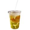 EcoQuality Clear Plastic Disposable Cups with Lids and Straws 500 count - 20 oz (ounces) Clear PET Cup for Smoothies, Protein Shakes, Bubble Tea, Iced Coffee, Boba, Fresh Juice, Meal Prep, Party Cup view 3