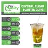 EcoQuality Clear Plastic Disposable Cups with Lids and Straws 500 count - 20 oz (ounces) Clear PET Cup for Smoothies, Protein Shakes, Bubble Tea, Iced Coffee, Boba, Fresh Juice, Meal Prep, Party Cup view 4