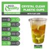 Iced Coffee Go Cups and Lids | Cold Smoothie | Plastic Cups with Lids | 20 oz Cups, 300 Pack | Clear Plastic Disposable Pet Cups | Ideal for Coffee, Parfait, Juice, Soda, Cocktail, Party Cups view 4