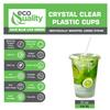 EcoQuality Clear Plastic Disposable Cups with Lids and Straws 150 count - 32 oz (ounces) Clear PET Cup for Smoothies, Protein Shakes, Bubble Tea, Iced Coffee, Boba, Fresh Juice, Meal Prep, Party Cup view 4
