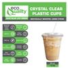 EcoQuality Clear Plastic Disposable Cups with Lids and Straws 300 count - 24 oz (ounces) Clear PET Cup for Smoothies, Protein Shakes, Bubble Tea, Iced Coffee, Boba, Fresh Juice, Meal Prep, Party Cup view 4