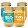 Crazy Richard's 100% All-Natural Vegan Creamy & Crunchy Peanuty Butter with No Added Sugar and Non-GMO Variety Pack (16 Ounce, Pack of 4) view 1