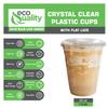 Iced Coffee Go Cups and Lids | Cold Smoothie | Plastic Cups with Lids | 24 oz Cups, 300 Pack | Clear Plastic Disposable Pet Cups | Ideal for Coffee, Parfait, Juice, Soda, Cocktail, Party Cups view 4