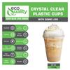 24 oz Cups, 600 Pack | Iced Coffee Go Cups and Dome Lids | Cold Smoothie | Plastic Cups with Dome Lids | Clear Plastic Disposable Pet Cup | Ideal for Coffee, Parfait, Juice, Soda, Cocktail, Party Cups view 4