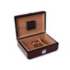 Bey-Berk Gerard Walnut Cigar Humidor, Brown  Holds 40 Cigars, Hygrometer, Magnetic Closure, Travel Storage Case view 1