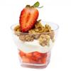 48 Pack Tiny 3 oz. Rum Shot Mini Dessert Parfait Cup Professional-Grade Recyclable Transparent Clear Durable Disposable Plastic for Wedding, Banquets, Buffets and Events CMJJ view 1