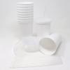 Rolling Sands 22oz Reusable Plastic Stadium White Cups with Lids, 10 Pack, USA Made; Plastic Tumblers and Lids, Includes 10 Reusable Straws; Top Shelf Dishwasher view 3