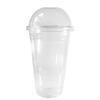 24 oz Cups, 150 Pack | Iced Coffee Go Cups and Dome Lids | Cold Smoothie | Plastic Cups with Dome Lids | Clear Plastic Disposable Pet Cup | Ideal for Coffee, Parfait, Juice, Soda, Cocktail, Party Cups view 2