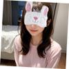 1pc Plush Rabbit Eye Mask Travel Eye Shade Cartoon Cover Plush Cover Sleep Blindfold Blindfold Patch Child White Animal view 2