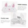 1pc Plush Rabbit Eye Mask Travel Eye Shade Cartoon Cover Plush Cover Sleep Blindfold Blindfold Patch Child White Animal view 4