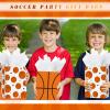 16 Pcs Sports Party Gift Bags with Tissue Paper Baseball Football Soccer Basketball Gift Goodie Favor Bags with Handle for Baseball Theme Party Girls Boys Birthday Decoration (Orange, Basketball) view 3