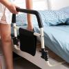 MOFOCO Foldable Bed Rail for Elderly Adults, Carbon Steel Safe Bed Rails for Elderly, Foldable Medical Bed Side Railings, Safety Bed Rail for Elderly, Pregnant, Disabled (Color : A) view 1