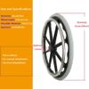 24x1 3/8, 24 inch Wheelchair Replacement Wheels, Wear-Resistant Aluminum Alloy Solid Wheelchair Rear Casters, Suitable for Manual Wheelchairs (Size : 61/24inch(1 Count)) view 2