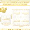Spiareal 120 Pcs Wedding Anniversary Gold Paper Cocktail Napkins 2 Ply Disposable Beverage Dessert Napkins for Wedding Bridal Party(Happy Anniversary) view 3