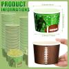 Mimorou 120 Pcs Football Party Supplies Football Bowls 9 oz Paper Bowls for Snack Chili Soup Chip Serving Bowl Disposable Paper Cups for Family Dinner Tailgate Parties Sports Event, 2 Styles view 3