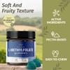 HERBAMAMA L-Methylfolate Gummies - 15mg 5-MTHF Calming Supplement for Adults - Vegan, Non-GMO Methylated Folate (Vitamin B9) for Brain Support - 60 Pectin-Based Blueberry-Flavored Chews view 4