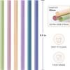 100 Pcs Jumbo Smoothie Straws, Disposable Wide Plastic Drinking Straws, Colorful Plastic Straws for Milkshakes, Smoothies, Boba, Bubble Tea, Ice Coffee - 8.5"L, 0.4" D view 2
