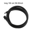 Silicone Nozzle Enema ASilicone Nozzle Enema Attachment Reusable Douche Black Hose Nozzle (59.05 in) view 2