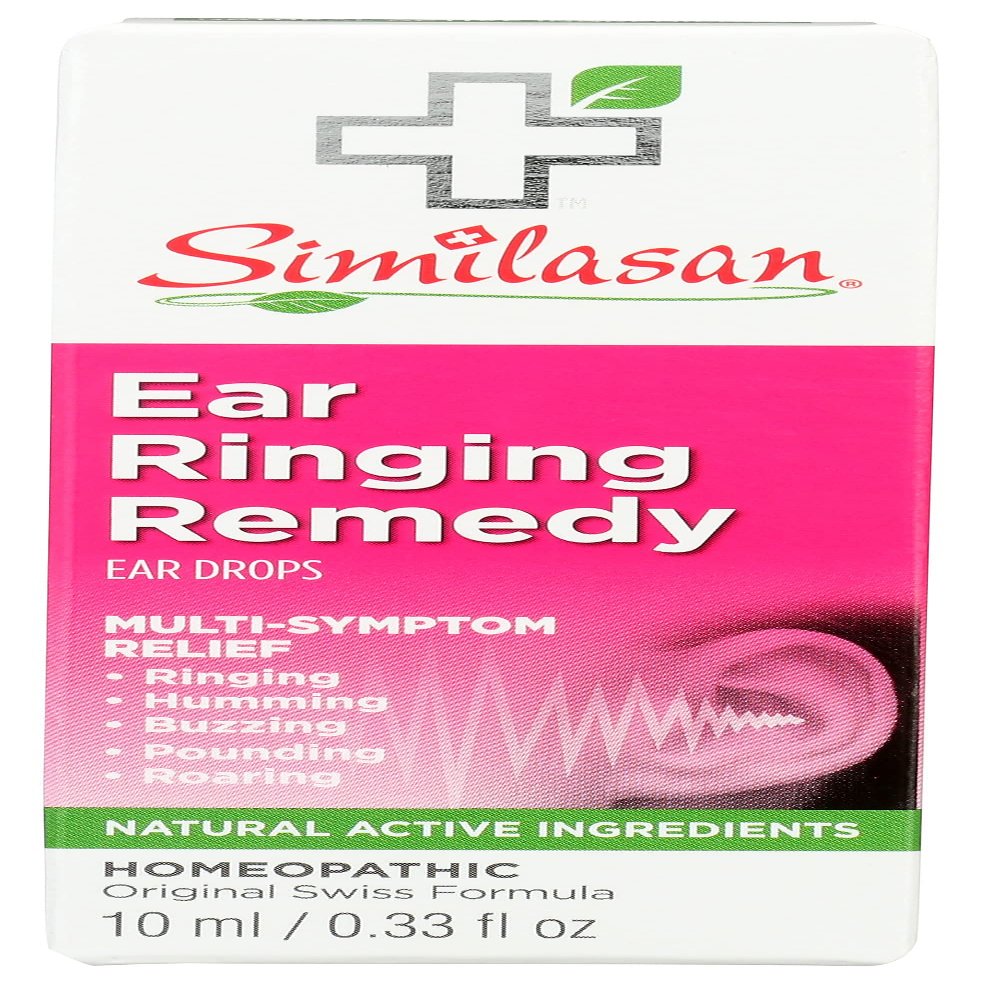 Similasan Ear Ringing Remedy Ear Drops, Natural, 0.33 Fluid Ounce