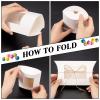 BENECREAT 20Pcs Sweet Pillow Favour Boxes, 6.7x4.3x1.6 inch White Kraft Pillow Boxes with PVC Clear Windows and 10m Jute Cord for Wedding Party Chocolates Sugars Biscuits view 4