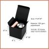 Mcfleet Black Gift Boxes with Lids 4x4x4 Inches 25 Pack Groomsmen Proposal Cardboard Craft Gift Box for Christmas, Wedding, Graduation, Holiday, Birthday Presents Packaging view 2