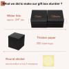 Mcfleet Black Gift Boxes with Lids 4x4x4 Inches 25 Pack Groomsmen Proposal Cardboard Craft Gift Box for Christmas, Wedding, Graduation, Holiday, Birthday Presents Packaging view 3