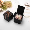 Mcfleet Black Gift Boxes with Lids 4x4x4 Inches 25 Pack Groomsmen Proposal Cardboard Craft Gift Box for Christmas, Wedding, Graduation, Holiday, Birthday Presents Packaging view 4