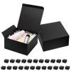 Mcfleet Black Gift Boxes with Lids 8x8x4 Inches 25 Pack Groomsmen Proposal Cardboard Craft Gift Box for Christmas, Wedding, Graduation, Holiday, Birthday Presents Packaging view 1