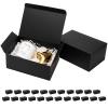 Mcfleet Black Gift Boxes with Lids 9x6x4 Inches 25 Pack Groomsmen Proposal Cardboard Craft Gift Box for Christmas, Wedding, Graduation, Holiday, Birthday Presents Packaging view 1