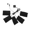 Electric Clothes Heating Pads, 5Pcs Portable USB Heater Pads Set, Adjustable Temperature Heating Pad for Clothes Seat Bed, Heating Pads 4.3 x 2.8inch for Back Waist view 1
