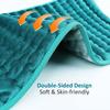 Electric Heating Pad, Hot Heated Pad for Muscle Pain, Cramps and Arthritis Relief, 6 Fast Heating Settings, Auto-Off, Machine Washable, Large Size 12"x24" (Peacock Green) view 3