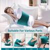 Electric Heating Pad, Hot Heated Pad for Muscle Pain, Cramps and Arthritis Relief, 6 Fast Heating Settings, Auto-Off, Machine Washable, Large Size 12"x24" (Peacock Green) view 4