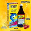 Ballena Azul Aceite de Hgado de Bacalao para Adultos y Nios, COD Liver Oil for Adults and Children,Vitamins A,D,E, B1, Dietary Supplement, Omega 3, Inmune System Boost, Cherry (Cherry 15 OZ) view 3