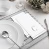 Luxe Party 112 Pack Monogram Napkins | Letter C Initial | Disposable | Premium Airlaid | Linen Feel | Decorative Table Setting | Guest Towel Napkin | White and Silver view 3