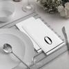 Luxe Party 112 Pack Monogram Napkins | Letter O Initial | Disposable | Premium Airlaid | Linen Feel | Decorative Table Setting | Guest Towel Napkin | White and Black view 3