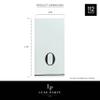 Luxe Party 112 Pack Monogram Napkins | Letter O Initial | Disposable | Premium Airlaid | Linen Feel | Decorative Table Setting | Guest Towel Napkin | White and Black view 4