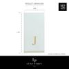 Luxe Party 112 Pack Monogram Napkins | Letter J Initial | Disposable | Premium Airlaid | Linen Feel | Decorative Table Setting | Guest Towel Napkin | White and Gold view 4