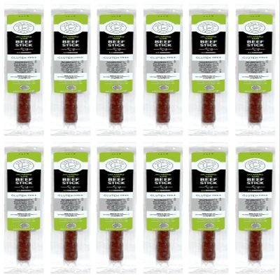 Good Fod Foods Jalapeno Lime Meat Sticks Low FODMAP Snacks for a Healthy Gut, Zero Sugar Jerky Sticks, Keto Friendly, Gluten-Free Beef Sticks 1 Ounce (12 Pack)