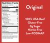 Good Fod Foods Original Meat Sticks  Low FODMAP Snacks for a Healthy Gut, Zero Sugar Jerky Sticks, Keto Friendly, Gluten-Free Beef Sticks 1 Ounce (12 Pack) view 2