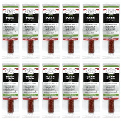 Good Fod Foods Italian Style Meat Sticks Low FODMAP Snacks for a Healthy Gut, Zero Sugar Jerky Sticks, Keto Friendly, Gluten-Free Beef Sticks 1 Ounce (12 Pack)