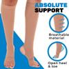 ABSOLUTE SUPPORT Wide Calves Graduated Support Compression Socks with Open Toe for Women and Men 20-30mmHg | For Airplane, Running, Athletic - Beige, 7X-Large- A911BE view 2