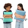 Special Supplies Vibrating Pillow Sensory Pressure Activated for Kids and Adults, 12 Plush Minky Soft Cover-Textured Therapy Stimulation Bumps, 3 Vibration Modes, Music & Voice Recording- Blue/Green view 2