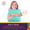 Special Supplies Vibrating Pillow Sensory Pressure Activated for Kids and Adults, 12 Plush Minky Soft Cover-Textured Therapy Stimulation Bumps, 3 Vibration Modes, Music & Voice Recording- Blue/Green view 4